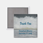 Bruiloft Guest Beach Ocean Ceremony Dank u Magneet (Voorkant / Achterkant)