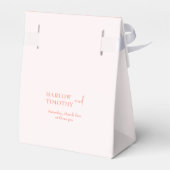 BRUILOFT GUNST BOX IN ROZE BLOZEN BEDANKDOOSJES (Achterkant)