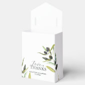 Bruiloft gunst dozen olijftak groen bedankdoosjes (Geopend)