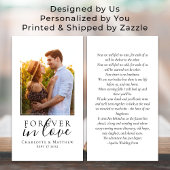 Bruiloft gunst foto Keepsake gebed Kaart