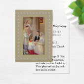 Bruiloft gunst Heilige Kaart bruid bruidegom (Bureau)