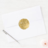 Bruiloft gunst Label gouden verf look (Envelop)