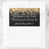 Bruiloft gunst Label Magic Gold Lights (Tas)