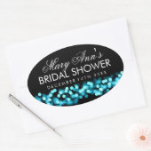 Bruiloft gunst Label Turquoise Hollywood Glam (Envelop)