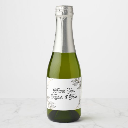Bruiloft gunst mini fles etiketten (Voorkant)