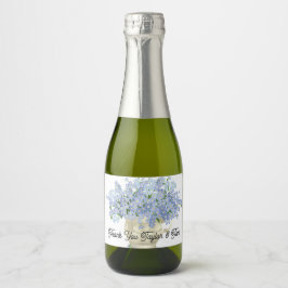 Bruiloft gunst mini fles etiketten