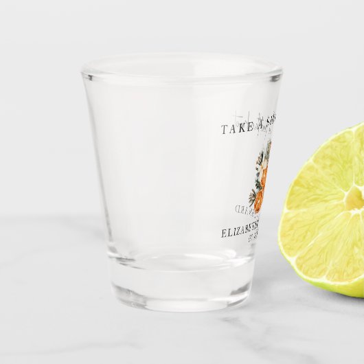 Bruiloft gunst neem een shot winter groen shot glas (Links)