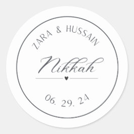 Bruiloft gunst Sticker, aangepaste stickers
