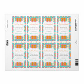 Bruiloft gunsten zaad pakket labels laten liefde g (Full Sheet)