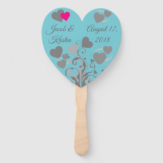 bruiloft handwaaier (Achterkant)