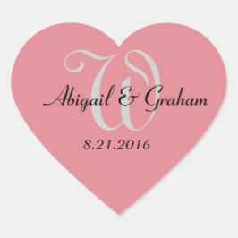 Bruiloft Hart Stickers