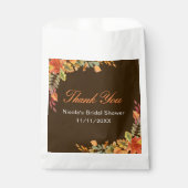Bruiloft Herfst Bladeren Bruidsshower Bedankzakje (Voorkant)