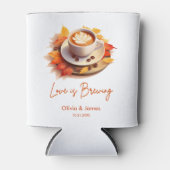 Bruiloft Herfst Liefde Broeit Bruidsmeisje Uitnodi Blikjeskoeler (Voorkant)