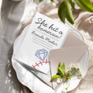 Bruiloft Home Run Thema Kaart