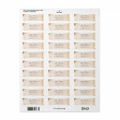 Bruiloft Hout graan boom schors ring Custom Script Etiket (Full Sheet)