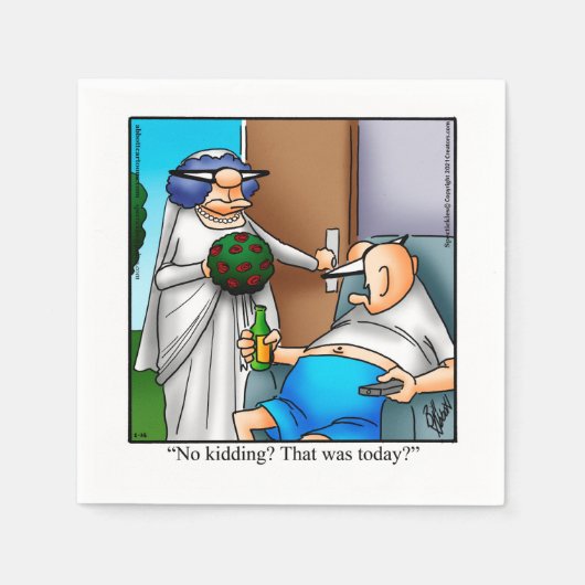 Bruiloft Humor Party servetten (Voorkant)