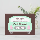 Bruiloft huwelijk uitbreiding aankondiging uitnodi (Staand voorkant)