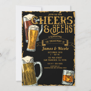 Bruiloft in de Cheer & Beers Gold Black Pub Bar Kaart
