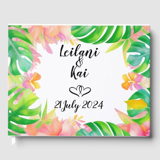 Bruiloft in het Paradijs Gastenboek (Voorkant)