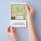 Bruiloft in Pisa Hershey's Grote Bar Wrapper Flyer (Hand)