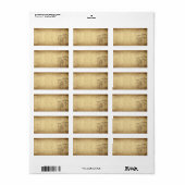 Bruiloft in Rome Mailingadres Etiket (Full Sheet)