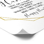 Bruiloft jacht groen bruidsmeisjes shower spel bor poster (Hoek)