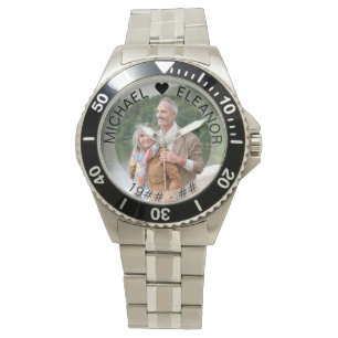 Bruiloft Jubileum aangepaste jaren foto horloge