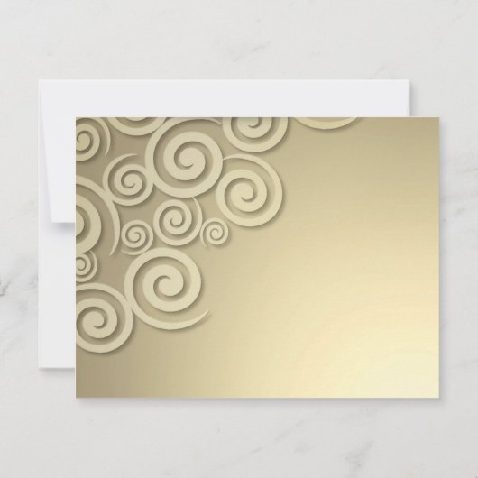 Bruiloft Jubileum Diner Formele uitnodiging (Achterkant)