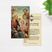 Bruiloft Jubileum Herdenking Heilige Kaart & Gebed (Bureau)