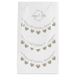 Bruiloft Jubileum kanten hart klein geschenkzakje Cadeauzakje