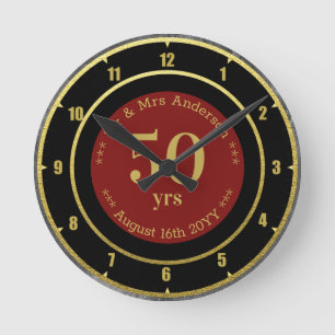 Bruiloft Jubileum / Retirement Custom Branded Ronde Klok