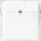 Bruiloft Jubileum toevoegen naam jaar afbeelding t Ronde Sticker (Tas)