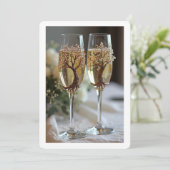 bruiloft kaart (Staand voorkant)