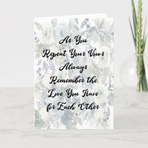 Bruiloft Kaart Herhaal geloften Ontwerp