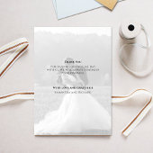 Bruiloft kalligrafie script foto Elegant Bedankkaart