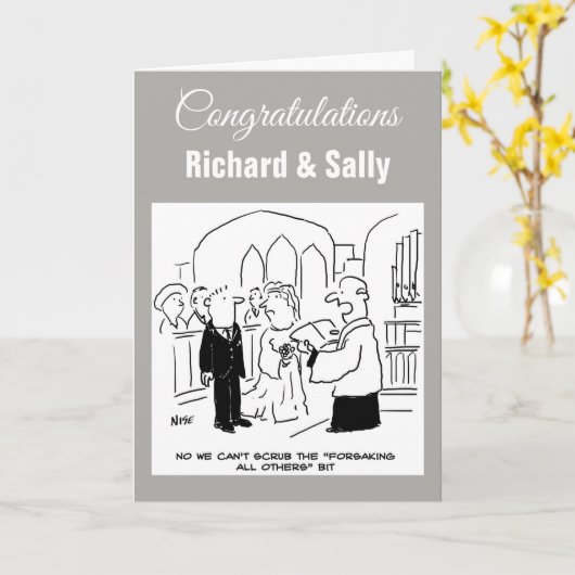 Bruiloft. Kan niet scrob alle anderen beetjes verg Kaart (Gele Bloem)