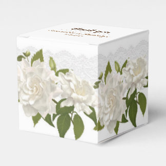 Bruiloft Kant Bloemen Vierkante Favor Gift Box Bedankdoosjes