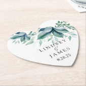 bruiloft kartonnen onderzetters (Gekanteld)