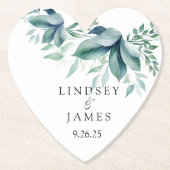 bruiloft kartonnen onderzetters (Voorkant)