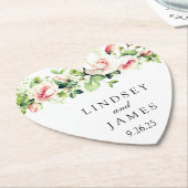 bruiloft kartonnen onderzetters (Gekanteld)