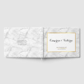 BRUILOFT KEEPSAKE stijlvolle faux gouden lijst mar Gastenboek (Volledig)