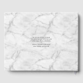 BRUILOFT KEEPSAKE stijlvolle faux gouden lijst mar Gastenboek (Achterkant)