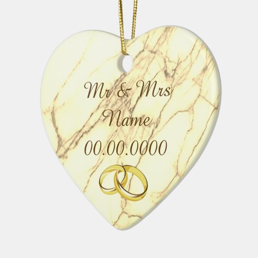 bruiloft keramisch ornament (Links)