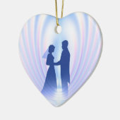 bruiloft keramisch ornament (Links)