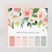 Bruiloft Kleur Inspiratie Palet Kaart (Voorkant / Achterkant)