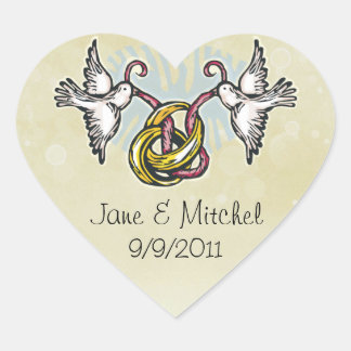 Bruiloft klokken Stickers