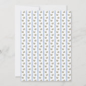 Bruiloft krab kam kalligrafie monogram kaart (Achterkant)