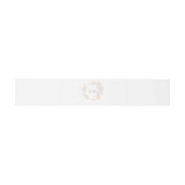 Bruiloft kuif botanisch goud elegant monogram uitnodigingen wikkel (Vlak)