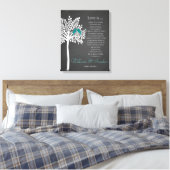 Bruiloft Kunst Boom met vogel print Corinthians 13 (Insitu (Slaapkamer))