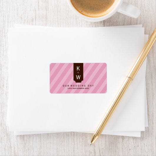 BRUILOFT LABEL SEALS :: candystripes 3L (Insitu)